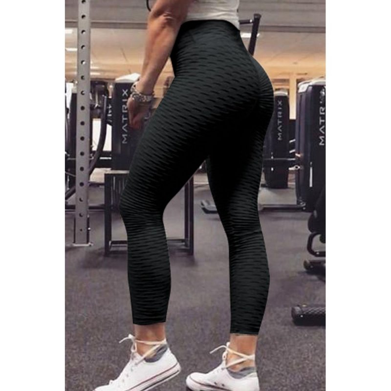 Black Yoga Gym Butt Lift Sport Leggings