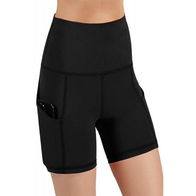 Black High Waist Short Legging with Pocket