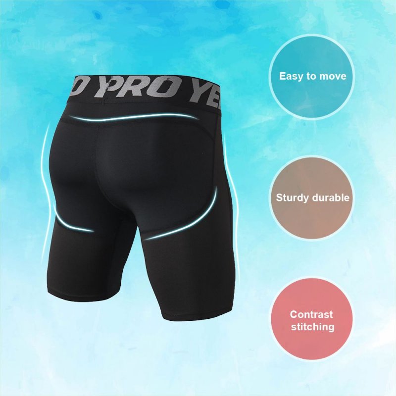 Men Quick Dry Shorts Running Leggings Running Tights Gym Training Fitness Sport Shorts Leggings Male Underwear